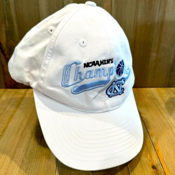 UNC‎ Tarheels Collectible 005 NCAA National Championship Baseball Hat White - Picture 1 of 7